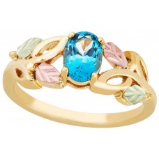 Genuine Blue Topaz Ladies' Ring - by Landstrom's